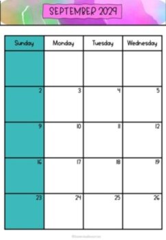 2029 Calendar Editable-January to December, image 3