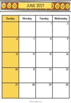 2027 Calendar Editable-January to December, image 3