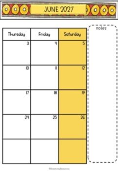 2027 Calendar Editable-January to December, image 4