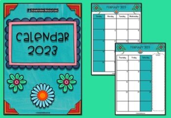 2023 Calendar Editable-January to December, image 2