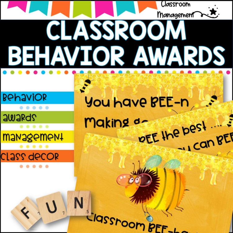 Behaviour Posters and Awards-Bee Themed