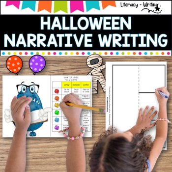 Halloween Writing with Video Stimulus, image 2