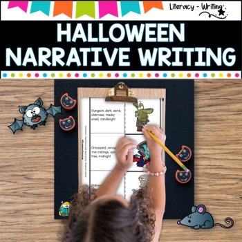 Halloween Writing with Video Stimulus, image 3