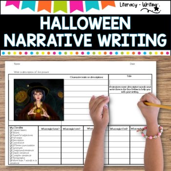 Halloween Writing with Video Stimulus, image 4
