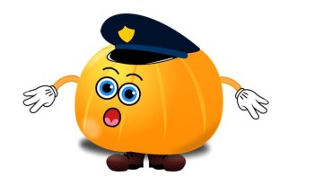 Pumpkin Faces - Cartoon Style WITH HATS., image 4
