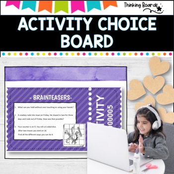 Choice board - ideal for Distance Learning, image 4