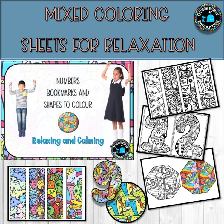 coloring for relaxation and mindfulness for stress free kids