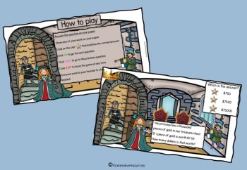 Math problems  Middle Primary-Powerpoint game and worksheets, image 2