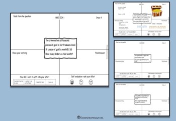Math problems  Middle Primary-Powerpoint game and worksheets, image 4