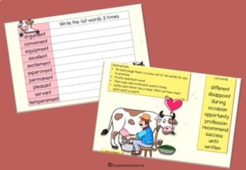 Spelling Pack for Term 4 Grade 6 - Suitable for Distance Learning, image 2