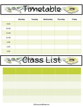 Sub Binder, Relief Teacher Binder - Eucalyptus Design, image 4