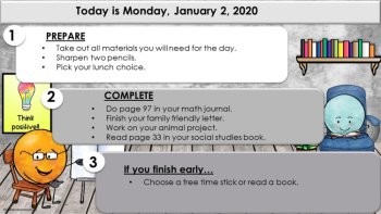 Editable Timetable for IWB- Dot Dudes Set 2, image 2