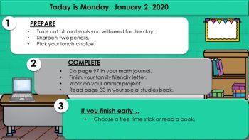 Editable Timetable for IWB- Dot Dudes Set 2, image 3