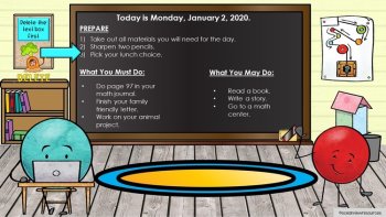 Editable Timetable for IWB- Dot Dudes Set 1., image 3