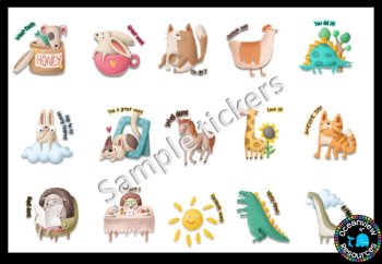 Digital Stickers Set 4   Ideal for Distance Learning, image 3