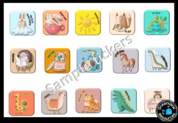 Digital Stickers Set 4   Ideal for Distance Learning, image 4