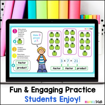 Multiplication Activities -Making Equal Groups - Interactive Google Slides, image 3