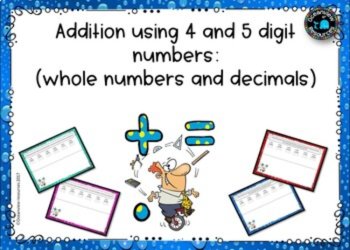 Addition of 4 digit numbers and decimals, image 2