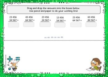 Addition of 4 digit numbers and decimals, image 4