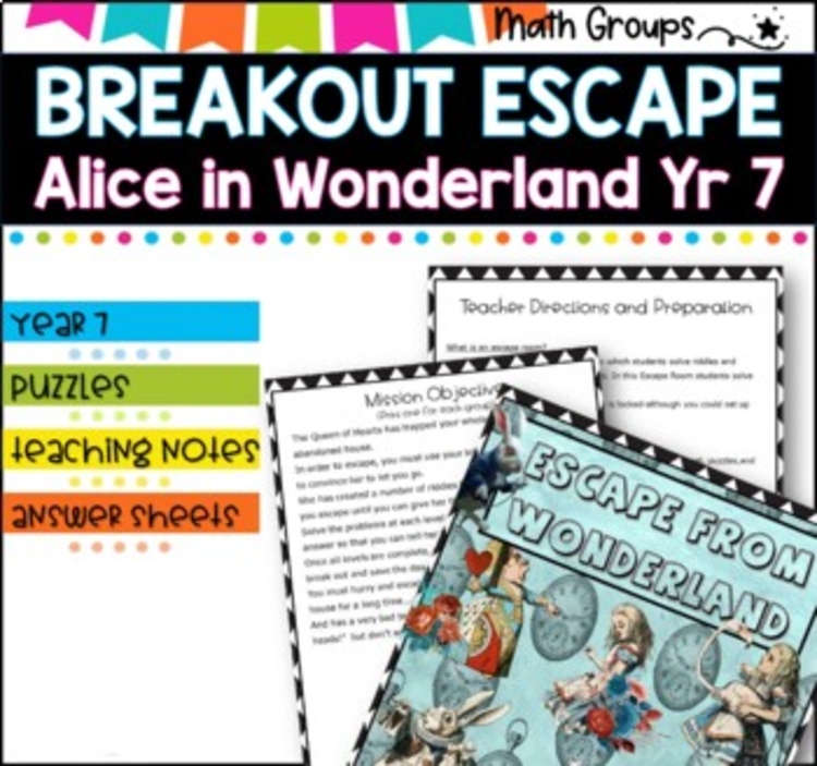 Escape Room I Math Facts Grade 7 I GOOGLE classrooms