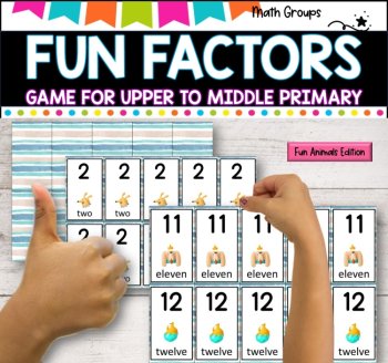 Factors Multiples Prime and Composite Numbers Game - Crazy Characters, image 3