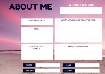 All About ME Profile cards / Get to know you - Team building, image 4