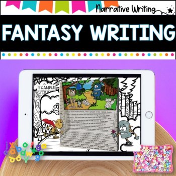 Narrative Writing Unit | Writing Activities | Fantasy Stories l 3D lapbook, image 3
