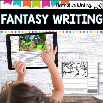 Narrative Writing Unit | Writing Activities | Fantasy Stories l 3D lapbook, image 4
