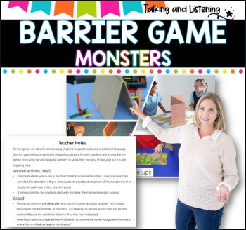 BARRIER GAME I Speech Therapy I SPED I Language skill development, image 2