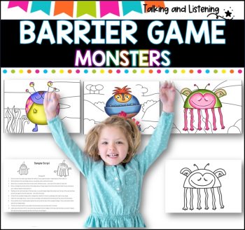 BARRIER GAME I Speech Therapy I SPED I Language skill development, image 4
