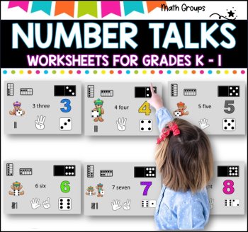 NUMBER TALKS I Grades k-1 I WORKSHEETS 1-20, image 3