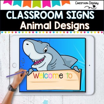 Editable Animal Sign  I Door Display I Classroom Decor, image 2