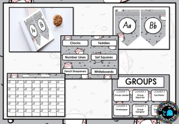 CLASSROOM DECOR I GREY OWLS I labels, signs, posters and charts, image 4