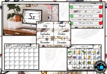 CLASSROOM DECOR I BOHO FEATHERS I labels, signs, posters and charts, image 4
