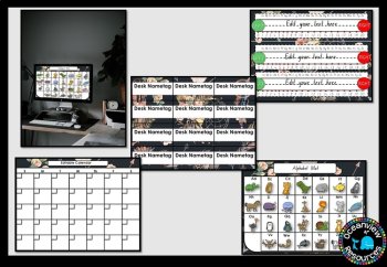 CLASSROOM DECOR I BLACK BOHO DESIGN I labels, signs, posters and charts, image 4