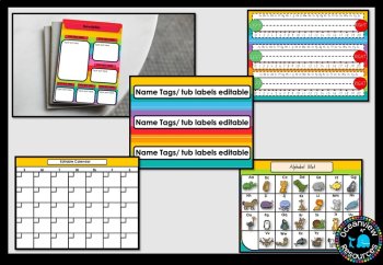 CLASSROOM DECOR I RAINBOW STRIPES I labels, signs, posters and charts, image 4