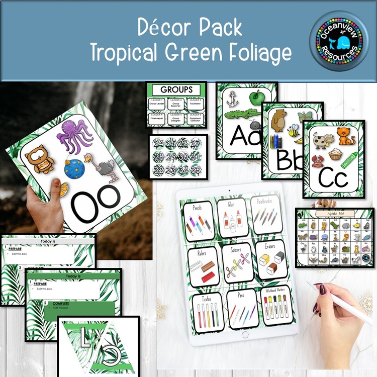 DECOR PACK -GREEN LEAF DESIGN