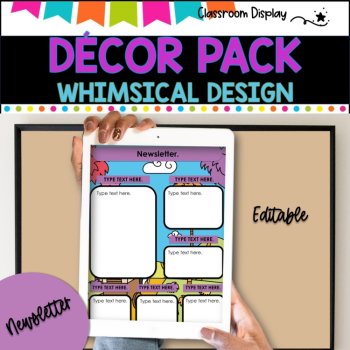 DECOR PACK l Classroom Labels + Signs Pack  |  FUN WHIMSICAL DESIGN, image 4