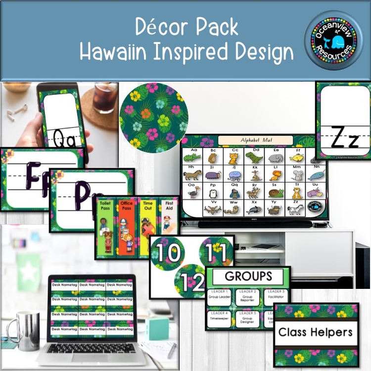 DECOR PACK -Hibiscus flowers Design