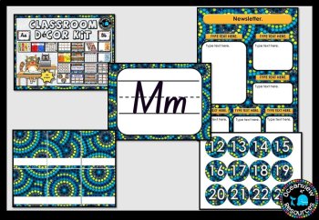 CLASSROOM DECOR I BLUE DOTTED DESIGN I labels, signs, posters and charts, image 4