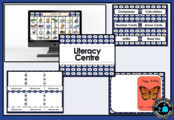 CLASSROOM DECOR I NAVY AND WHITE I labels, signs, posters and charts, image 4