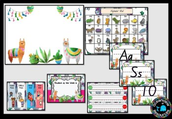 CLASSROOM DECOR I LLAMA I labels, signs, posters and charts, image 2