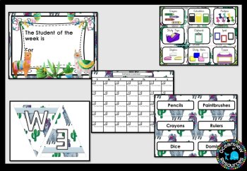CLASSROOM DECOR I LLAMA I labels, signs, posters and charts, image 4