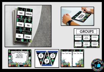 CLASSROOM DECOR I CACTUS - BLACK I labels, signs, posters and charts, image 3