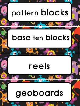CLASSROOM DECOR I RED-MONSTER I labels, signs, posters and charts, image 3