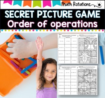 Secret Picture Tiles I Order of Operations I Grades 5-7, image 3