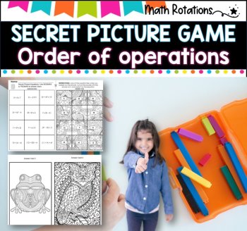 Secret Picture Tiles I Order of Operations I Grades 5-7, image 4