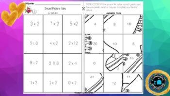Secret Picture Tiles- Multiplication facts 2-7, image 2