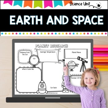 Space, Solar Systems, Planets-Earth Primary Grades Science Unit, image 3