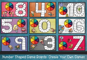 Math Gameboards numbers 1-10, image 3